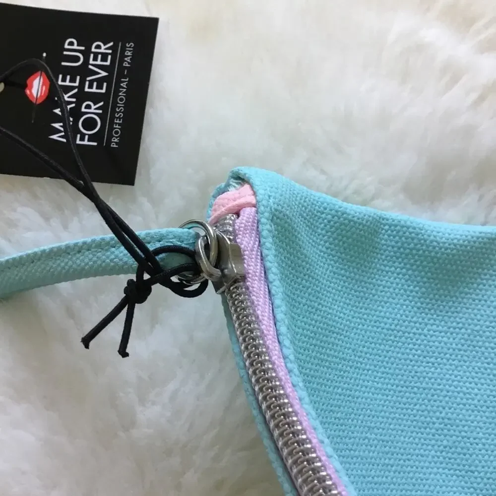 Makeup Forever Teal Makeup Bag